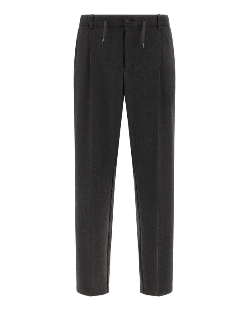Herno Hose mit Nadelstreifen - Grau Grau