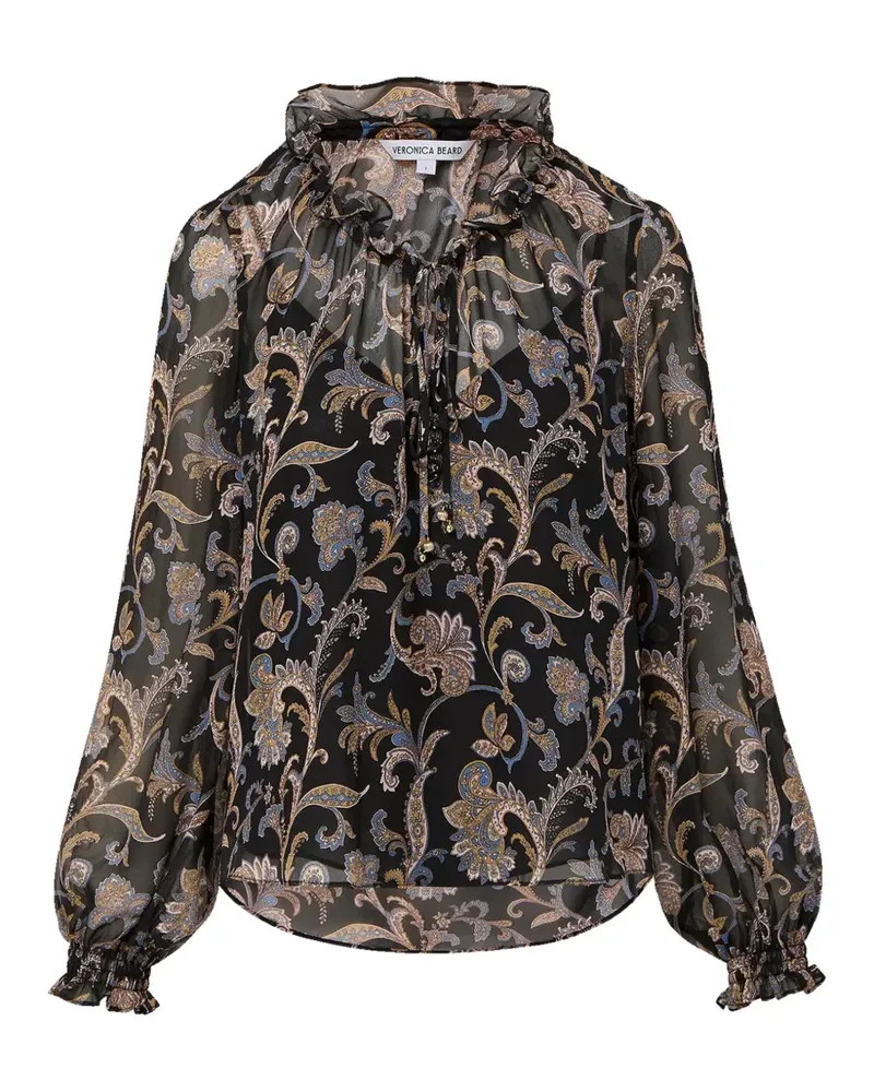 Veronica Beard Hickory ruffled blouse - Schwarz Schwarz
