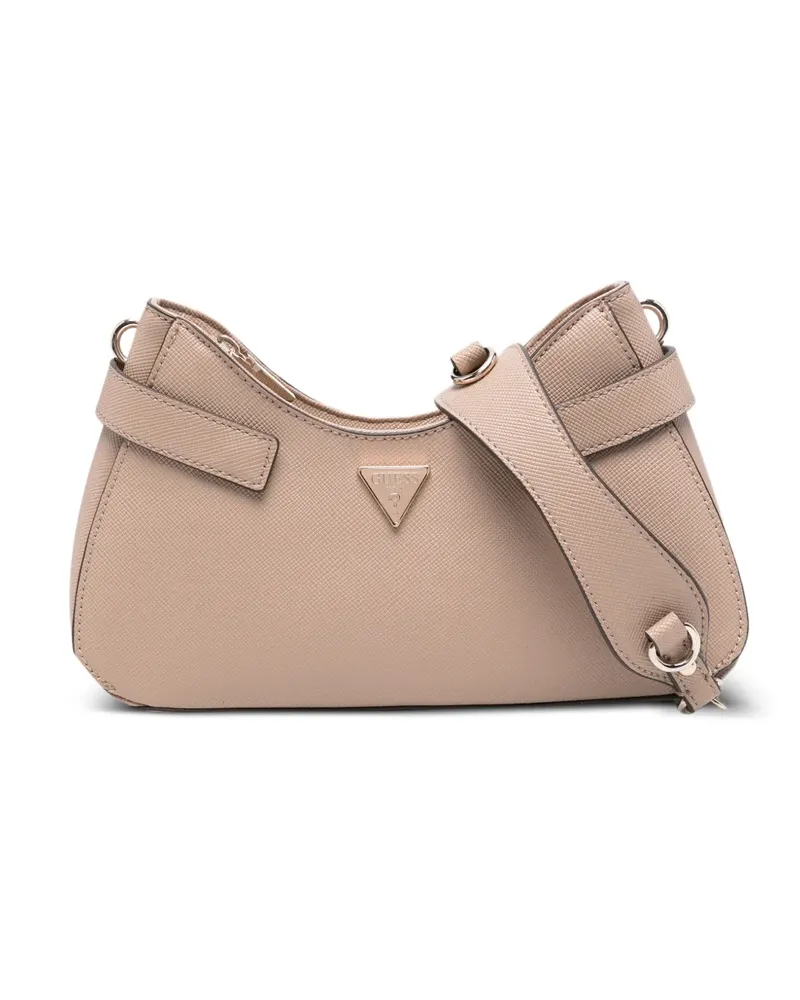 Guess Strukturierte Serenova Schultertasche - Nude Nude
