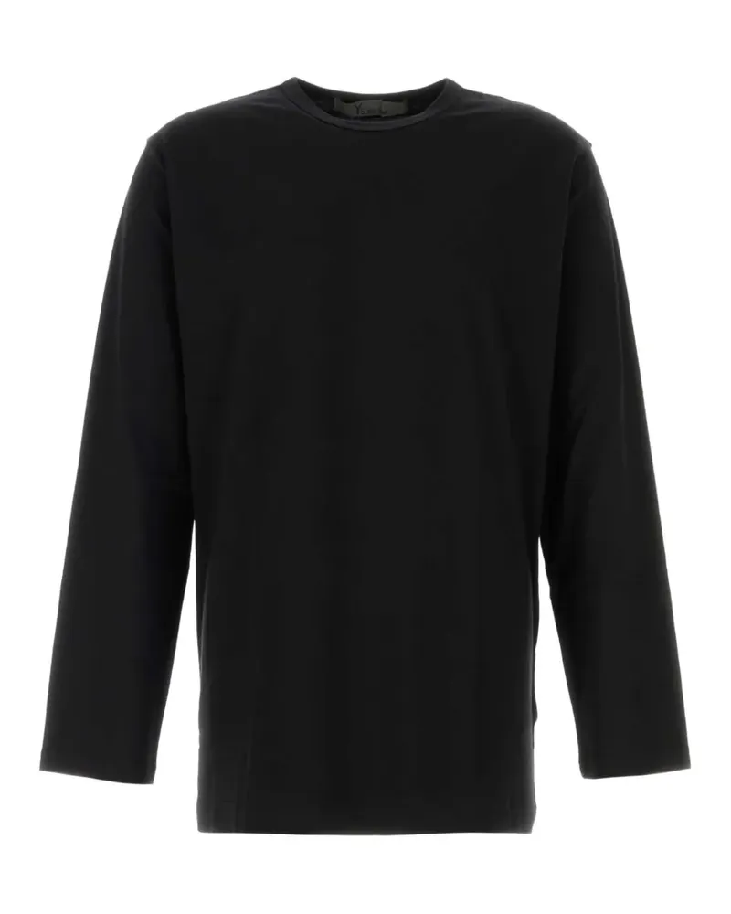 Yohji Yamamoto long-sleeve oversized T-shirt - Schwarz Schwarz