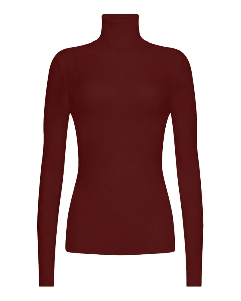 Wolford Langarmshirt aus Merinowolle - Rot Rot