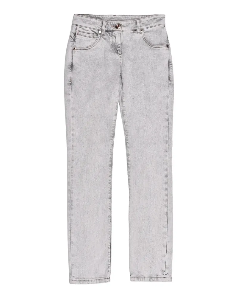 Brunello Cucinelli stone-wash jeans - Grau Grau