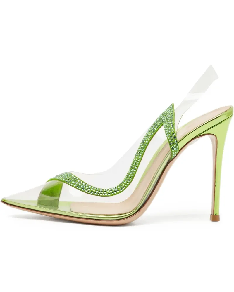 Gianvito Rossi Pumps mit spitzer Kappe 110mm - Grün Grün