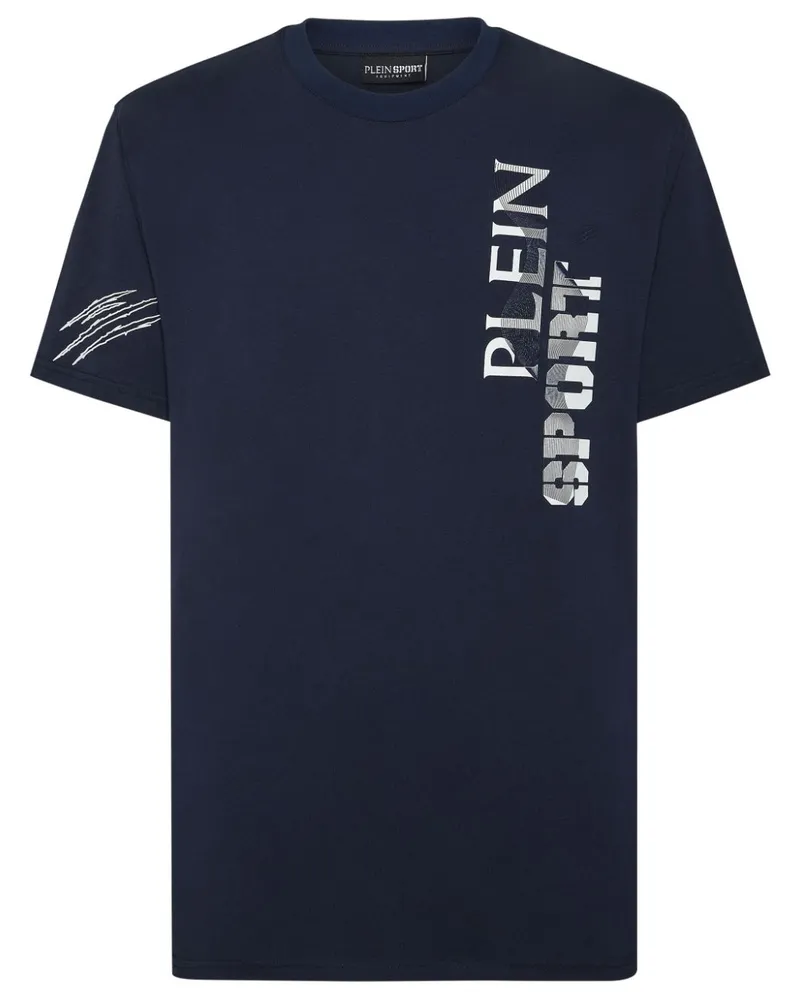 Philipp Plein Wave T-Shirt mit Logo-Print - Blau Blau