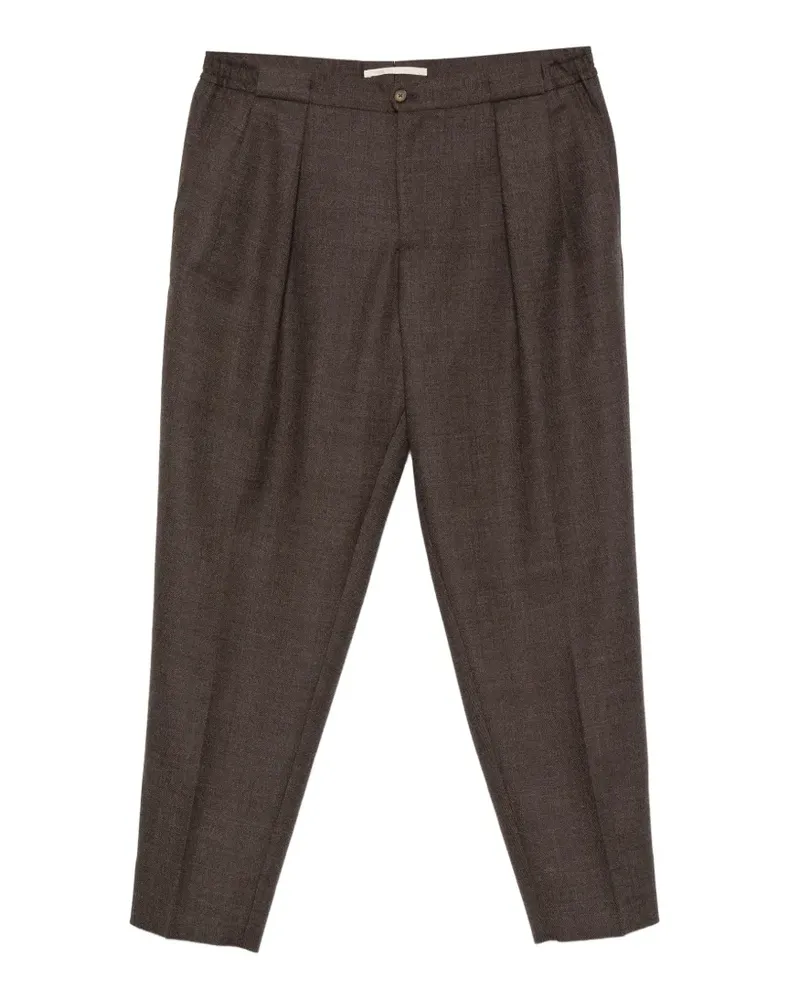 Briglia 1949 Twill-Hose mit Falten - Braun Braun