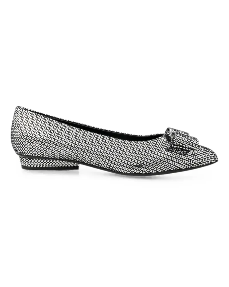 Ferragamo Viva Pumps mit Schleife - Silber Silber
