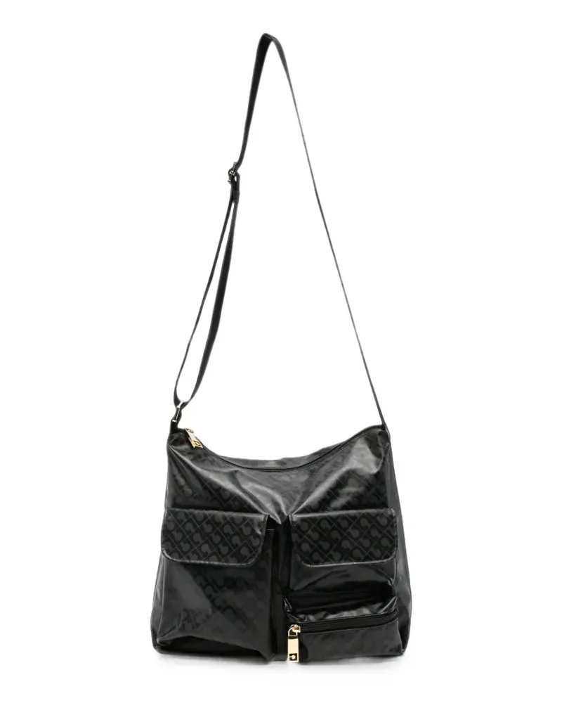 Gherardini logo-monogram shoulder bag - Schwarz Schwarz