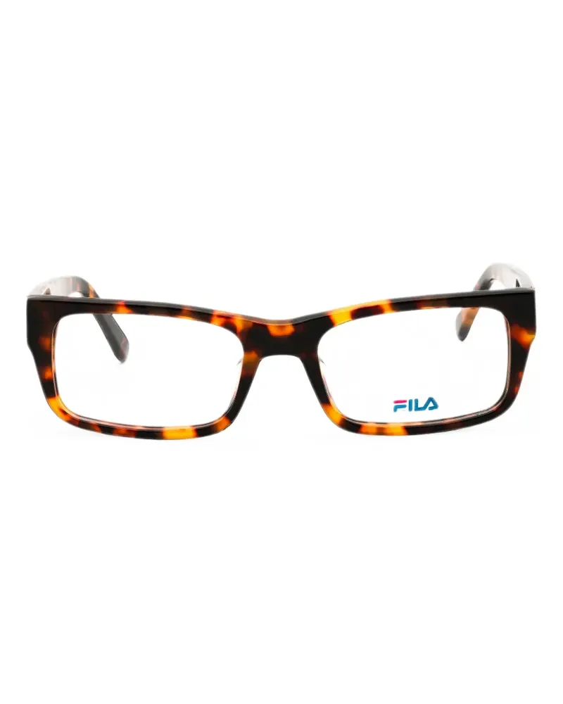 Fila tortoiseshell-effect rectangle-frame glasses - Braun Braun