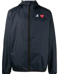 Comme des Garçons x K-Way Kapuzenjacke Blau