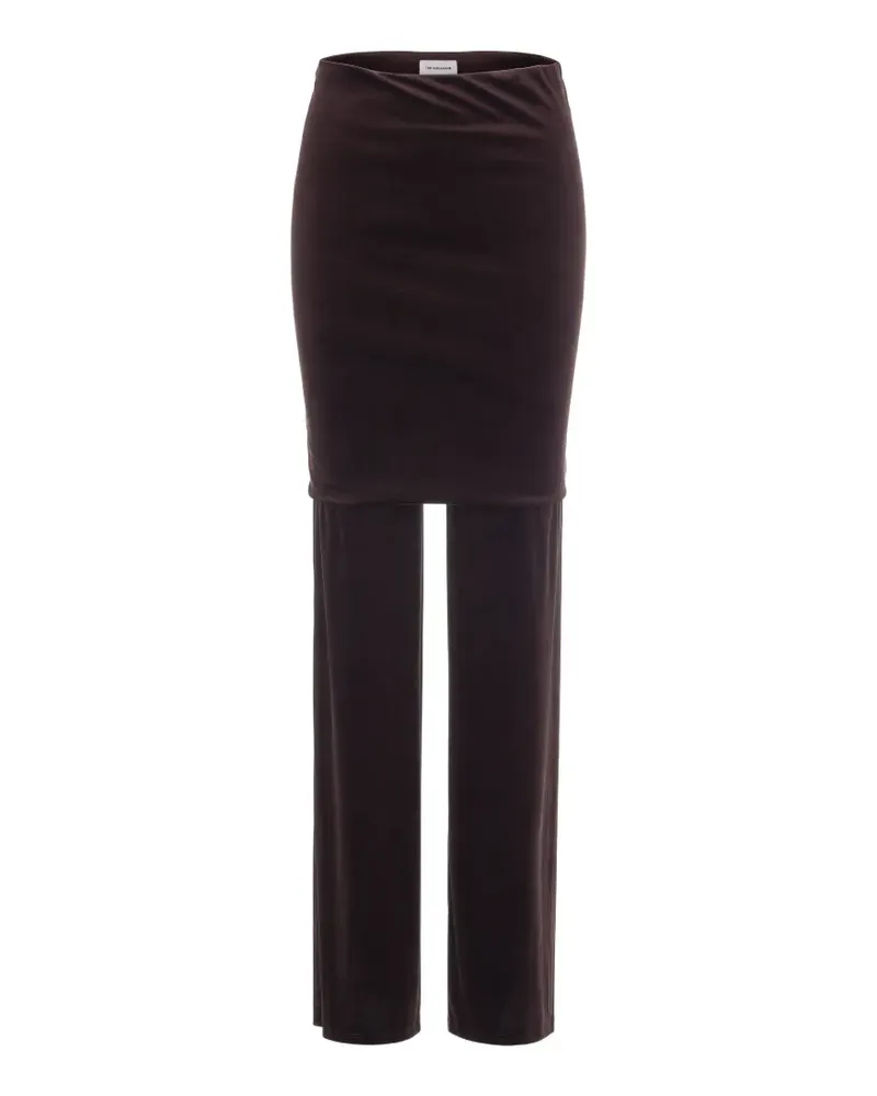 ANDAMANE Hose im Layering-Look - Braun Braun