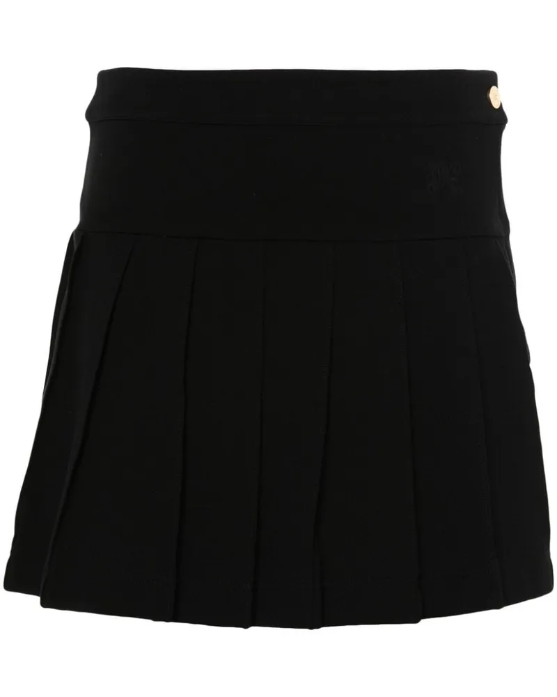 Palm Angels Minirock mit Monogramm-Stickerei - Schwarz Schwarz