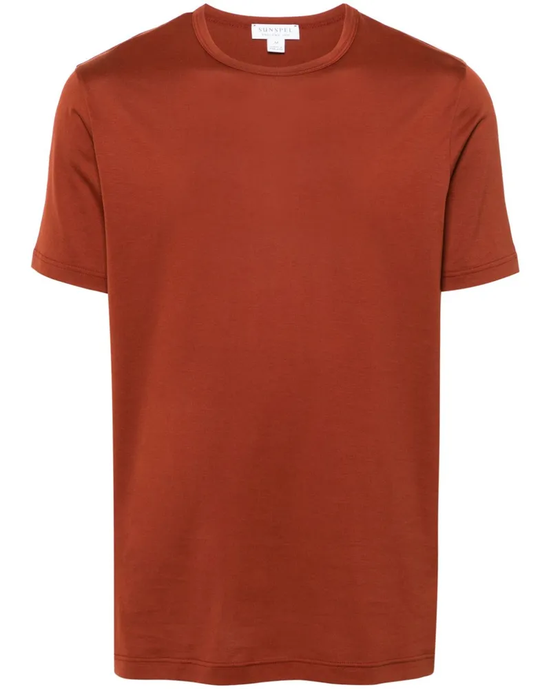 Sunspel Classic T-Shirt - Orange Orange