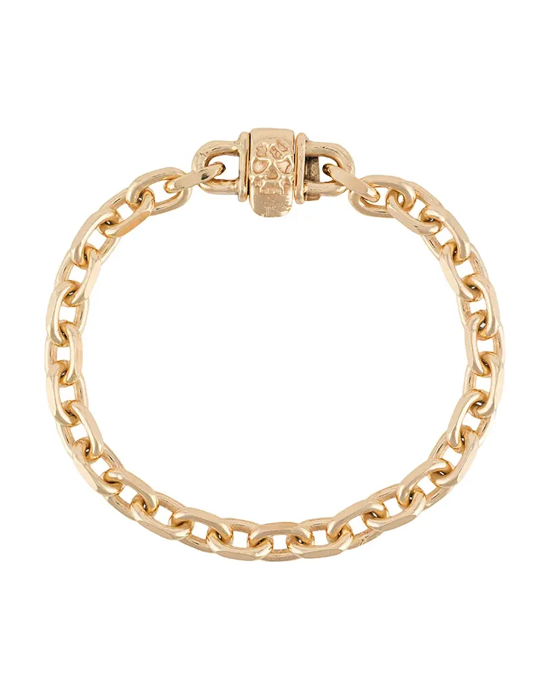 Emanuele Bicocchi Kettenarmband mit Totenkopf - Gold Gold