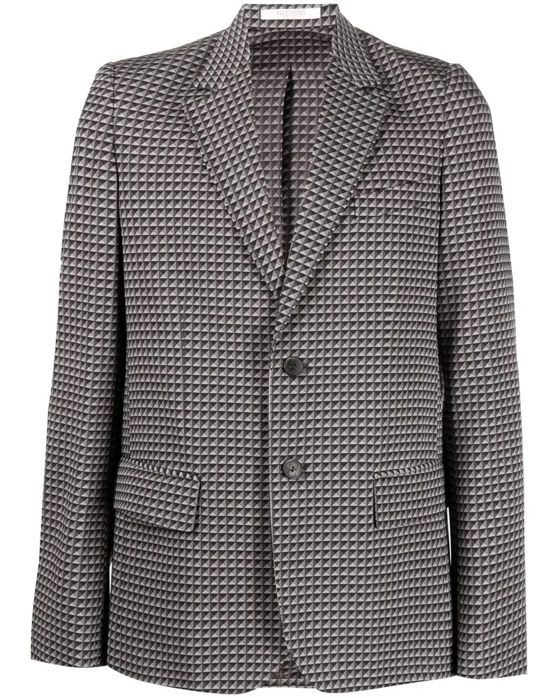 Valentino Garavani Sakko mit Muster - Grau Grau