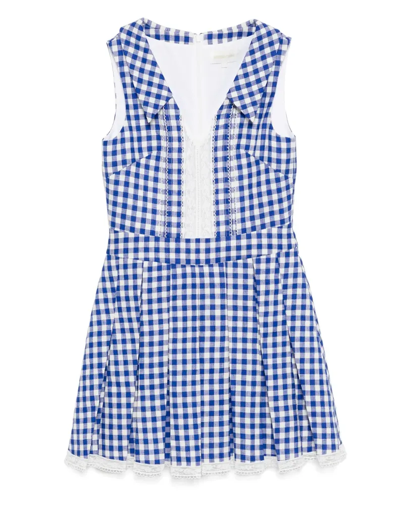 SHUSHU/TONG Kariertes Kleid - Blau Blau