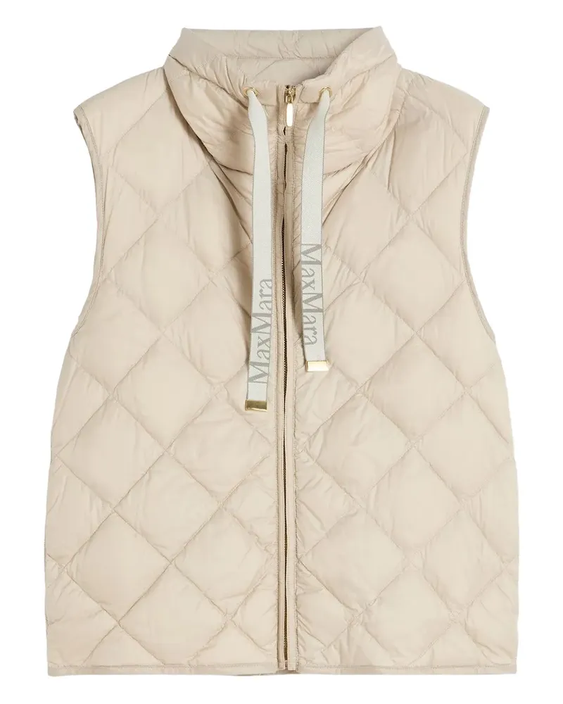 Max Mara Gesteppte Jacke - Nude Nude