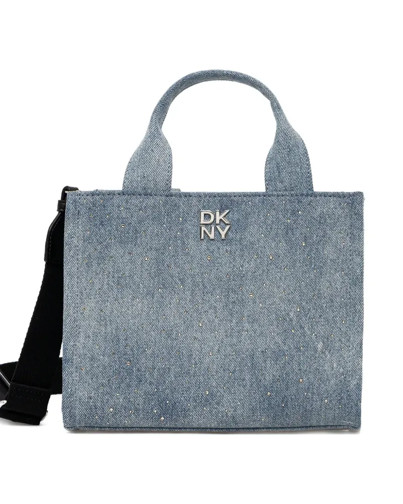 DKNY logo-detail top-handles tote bag - Blau Blau