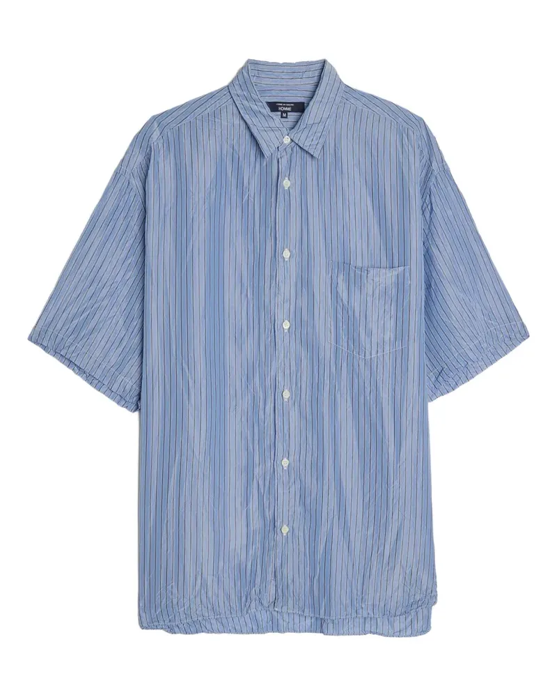 Comme des Garçons Gestreiftes Hemd - Blau Blau