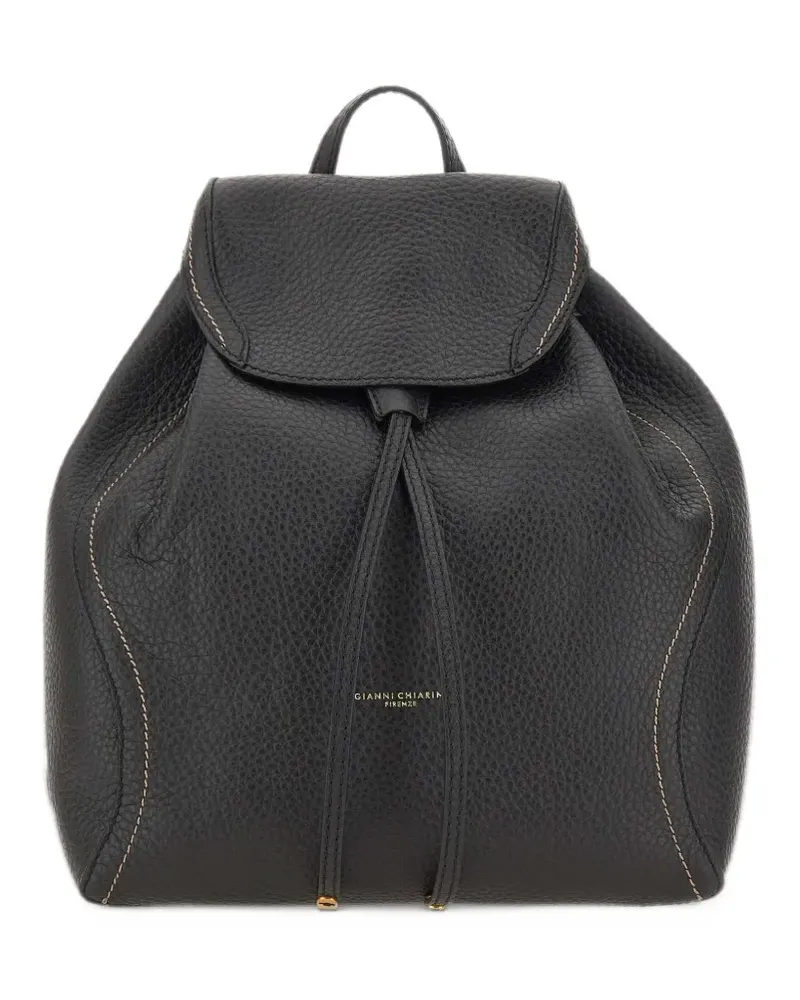 Gianni Chiarini medium Violette grained bovine leather backpack - Schwarz Schwarz