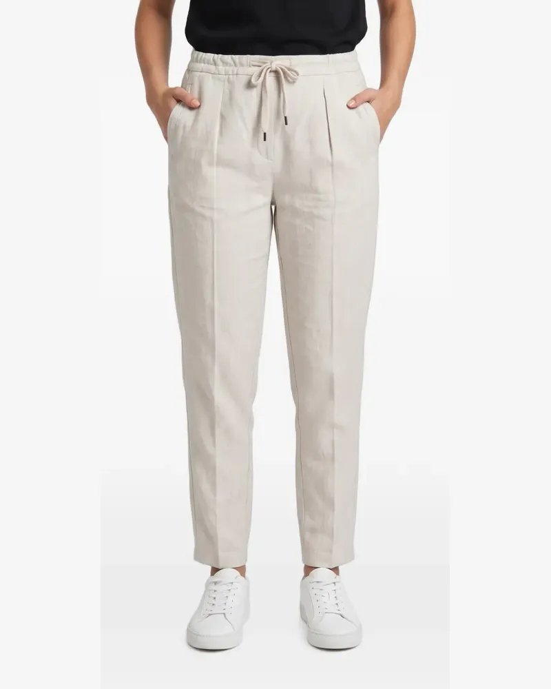 Brunello Cucinelli drawstring trousers - Weiß Weiß