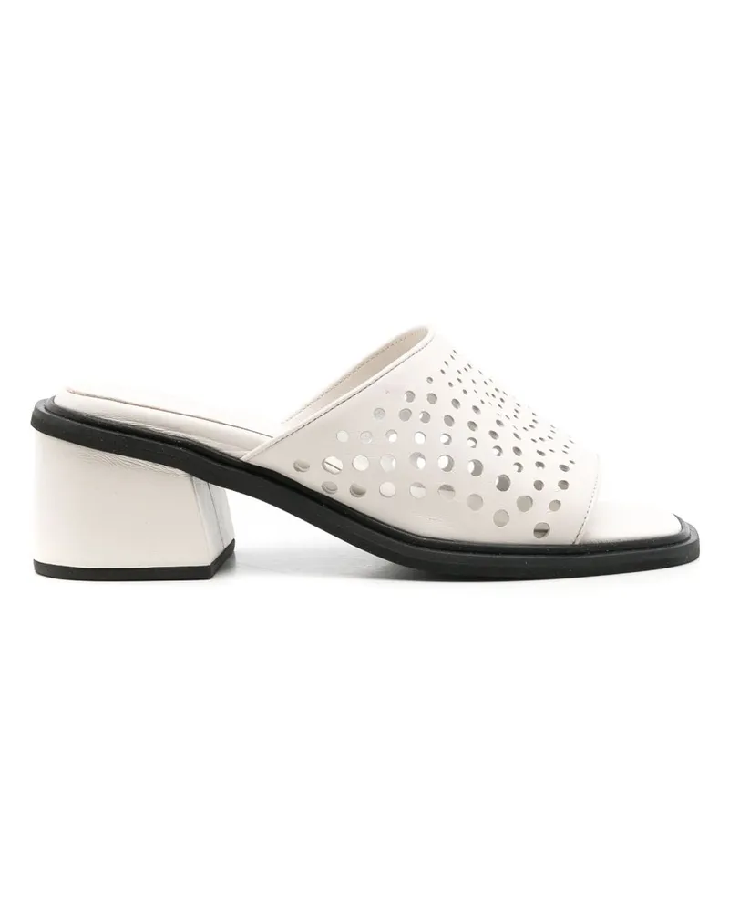Sarah Chofakian Studio 130 Mules 45mm - Weiß Weiß