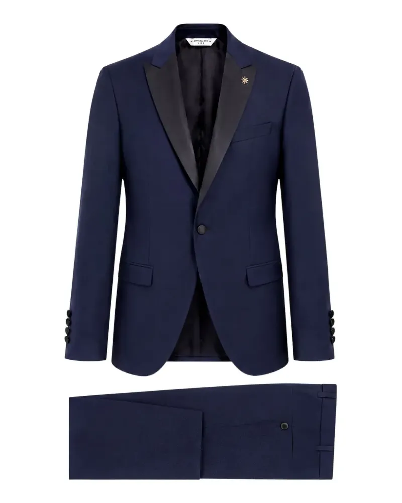 Manuel Ritz single-breasted suit - Blau Blau
