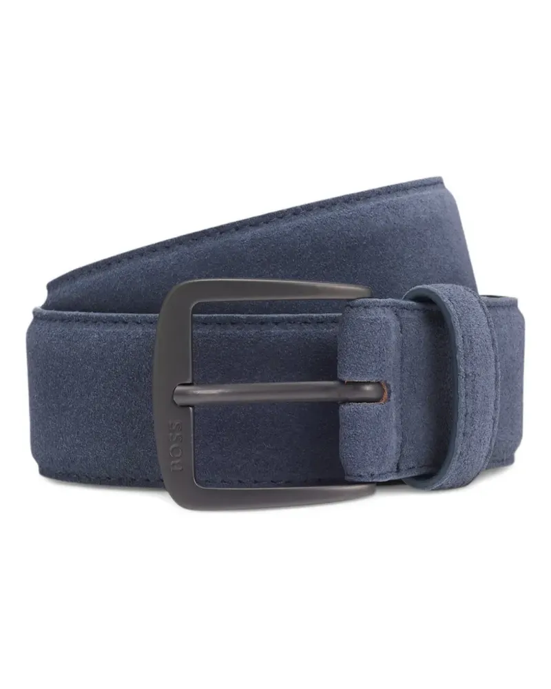 HUGO BOSS suede belt - Blau Blau