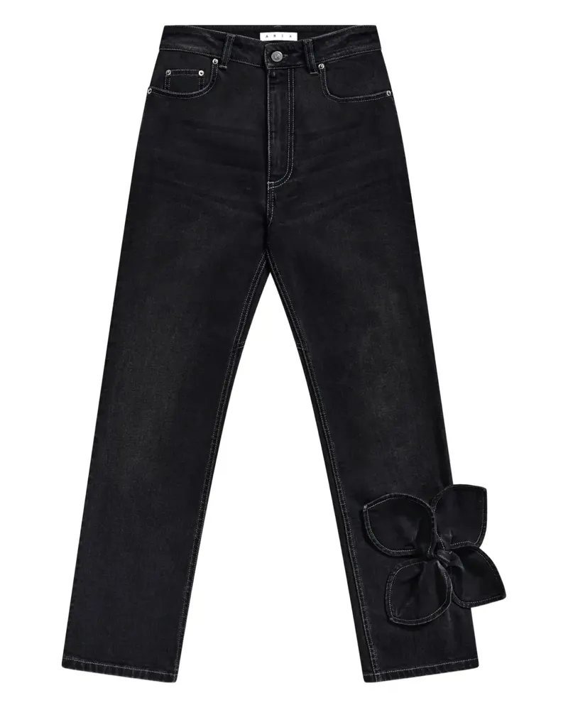 Area Jeans mit Print - Schwarz Schwarz