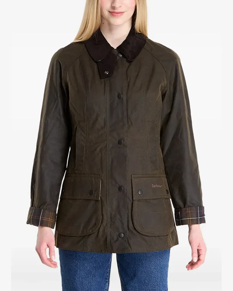 Barbour Badale Jacke mit Cordkragen - Braun Braun