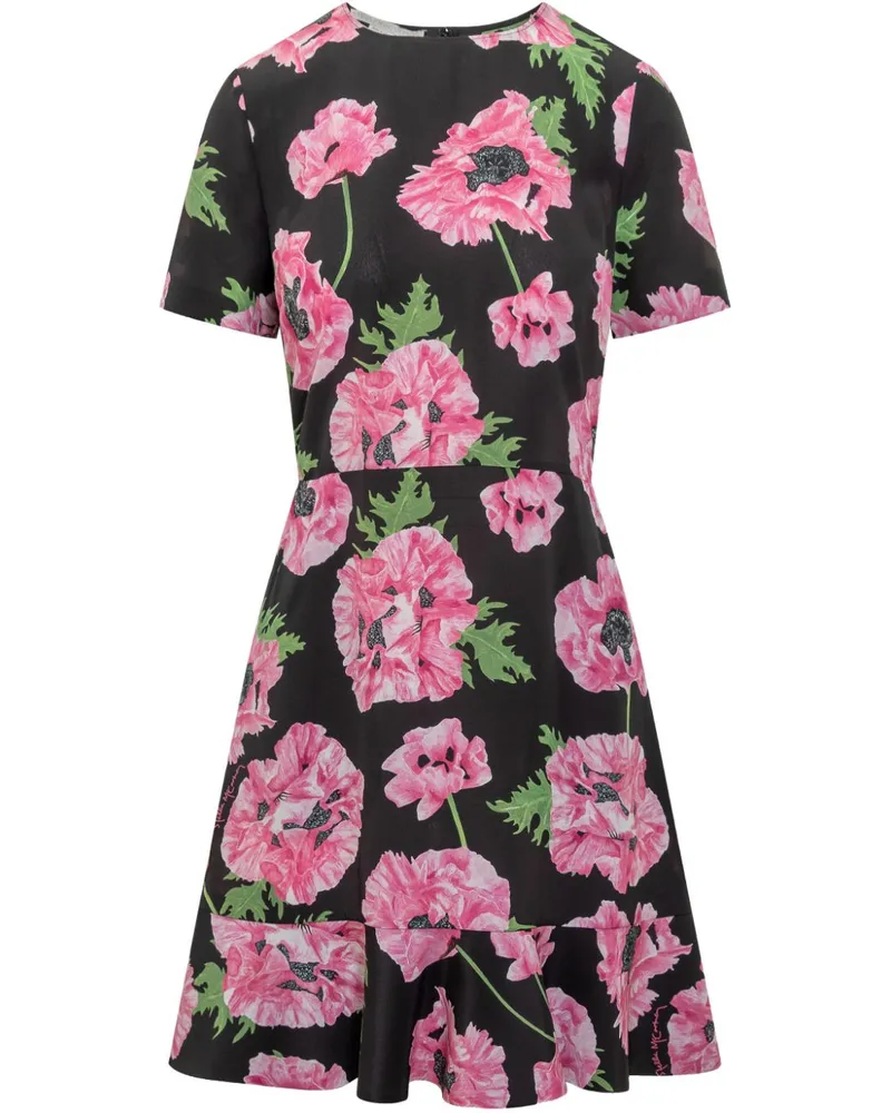 Stella McCartney Minikleid mit Print - Rosa Rosa