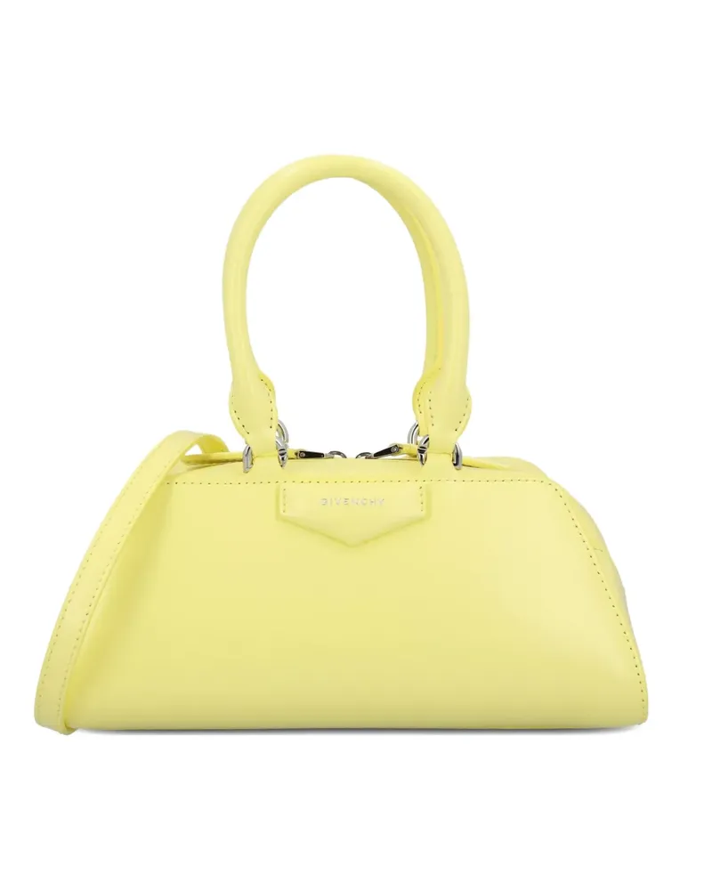 Givenchy Mini Antigona Umhängetasche aus Kalbsleder - Gelb Gelb