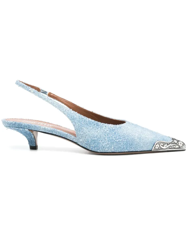 Paris Texas Jessica Pumps 35mm - Blau Blau