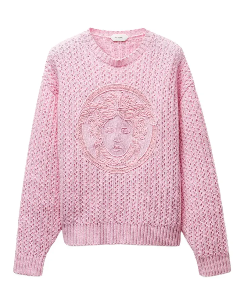 Versace Bestickter Pullover - Rosa Rosa