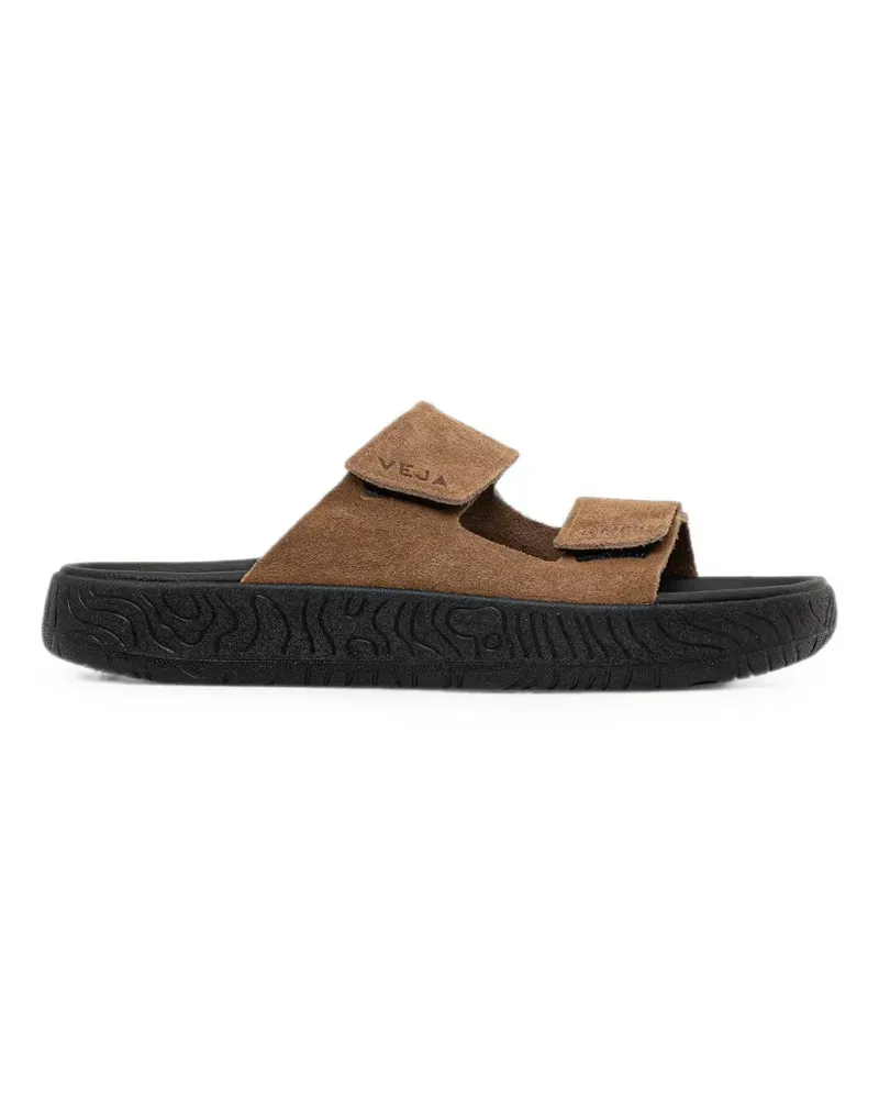 VEJA Etna suede brown black sandals - Braun Braun