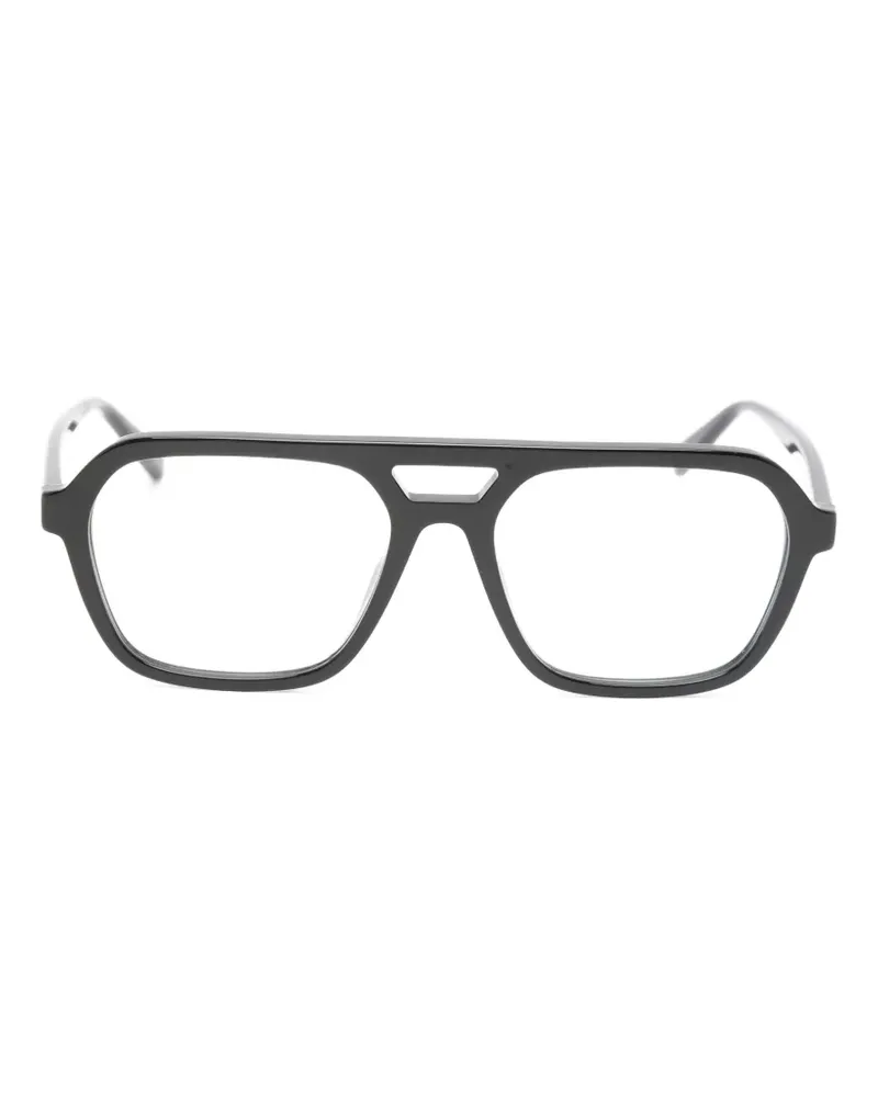 Saint Laurent Klassische Pilotenbrille - Schwarz Schwarz