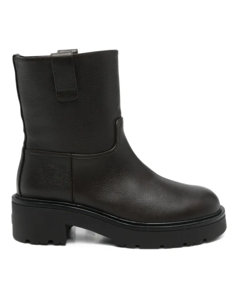 Stuart Weitzman grained leather boots - Braun Braun