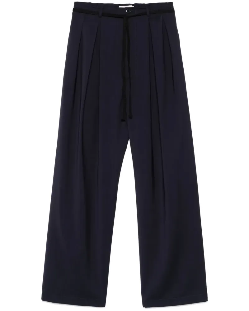 BARENA Hose mit Kellerfalten - Blau Blau