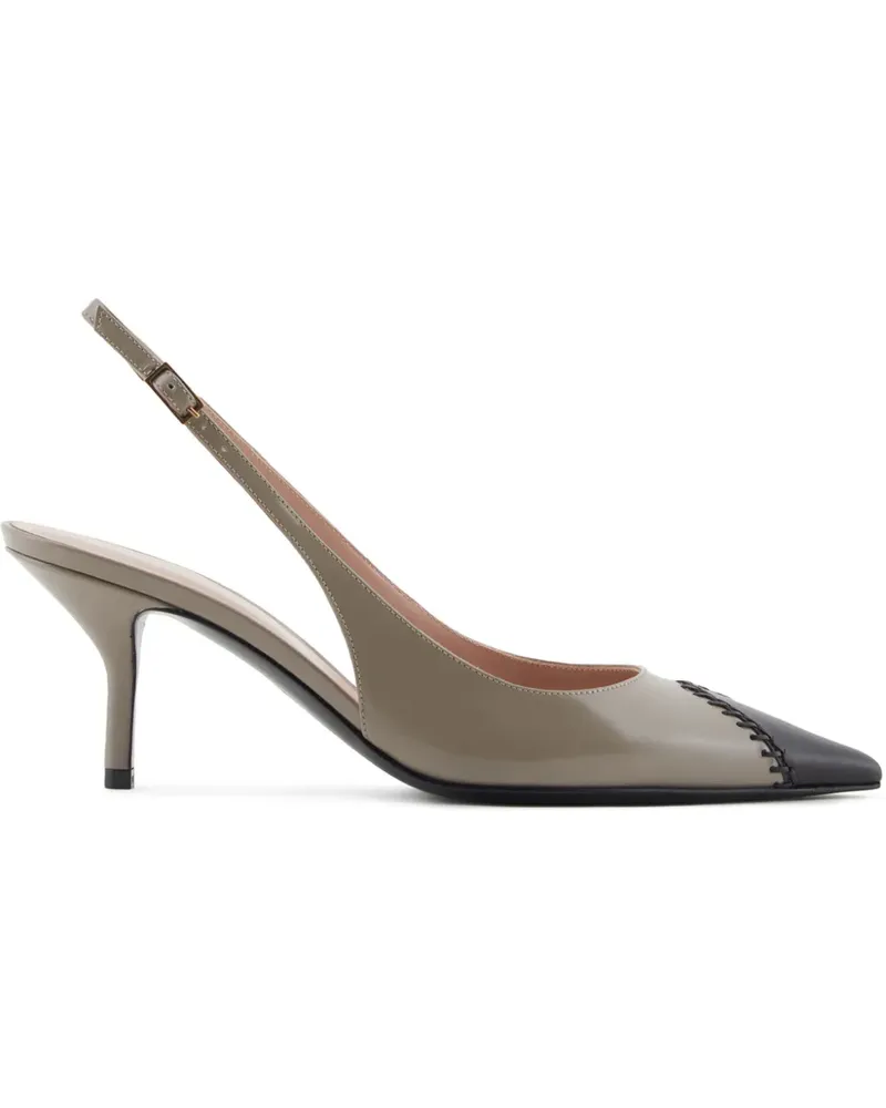 Giorgio Armani Pumps mit Kontrastkappe - Nude Nude