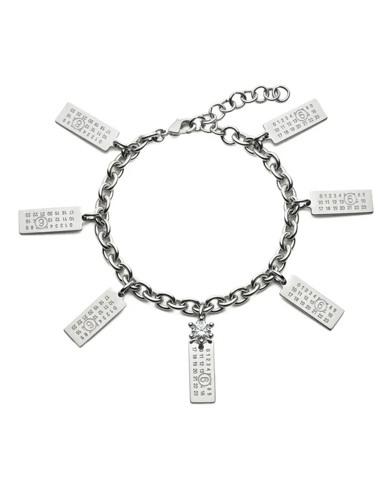 Maison Margiela Kettenarmband mit Anhängern - Silber Silber