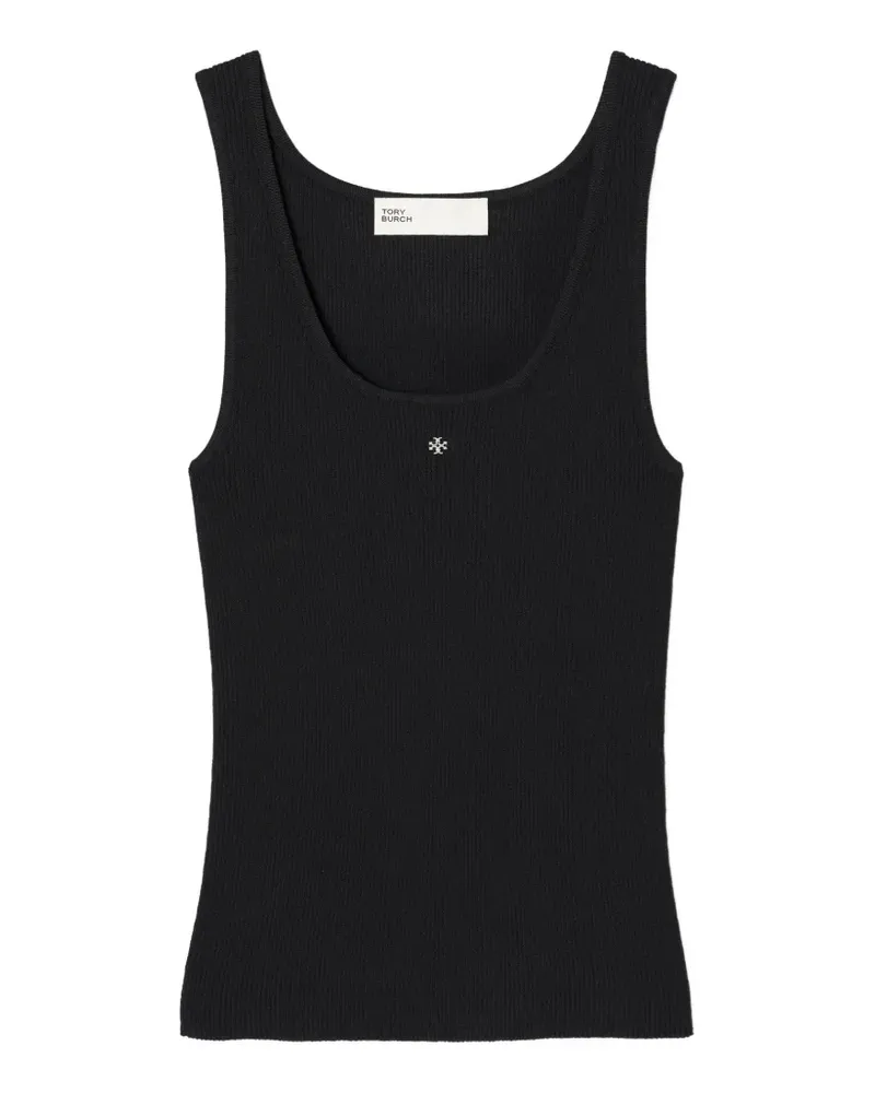 Tory Burch viscose knit tank top - Schwarz Schwarz