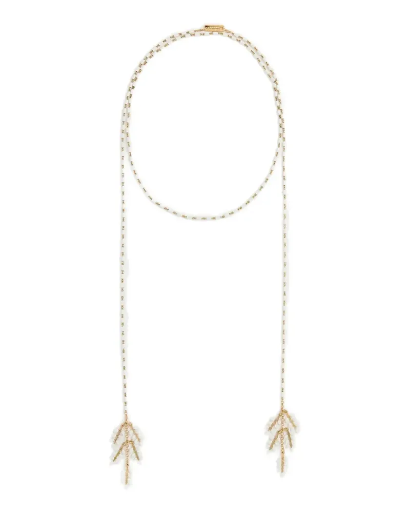 Isabel Marant Halskette mit Blattanhänger - Gold Gold