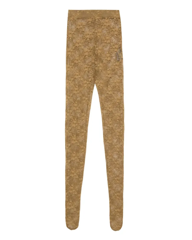 Alex Perry Leggings mit Spitzenblumen - Grün Grün