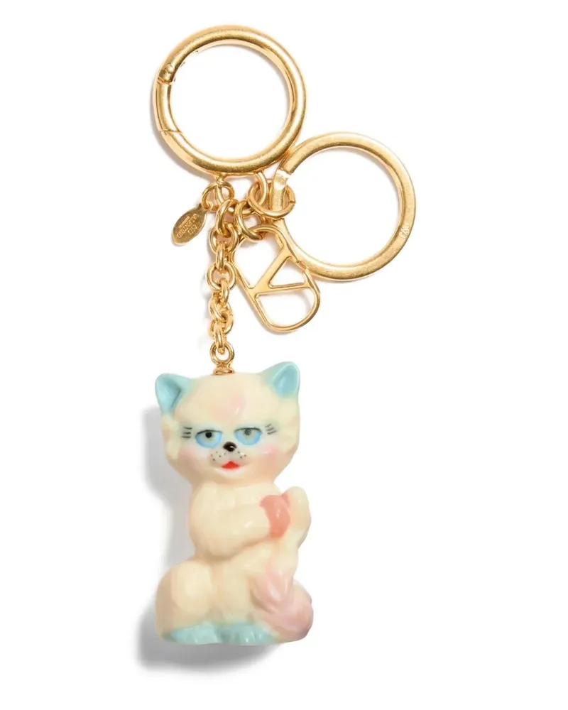 Valentino Garavani Le Chat de la Maison Schlüsselanhänger - Nude Nude
