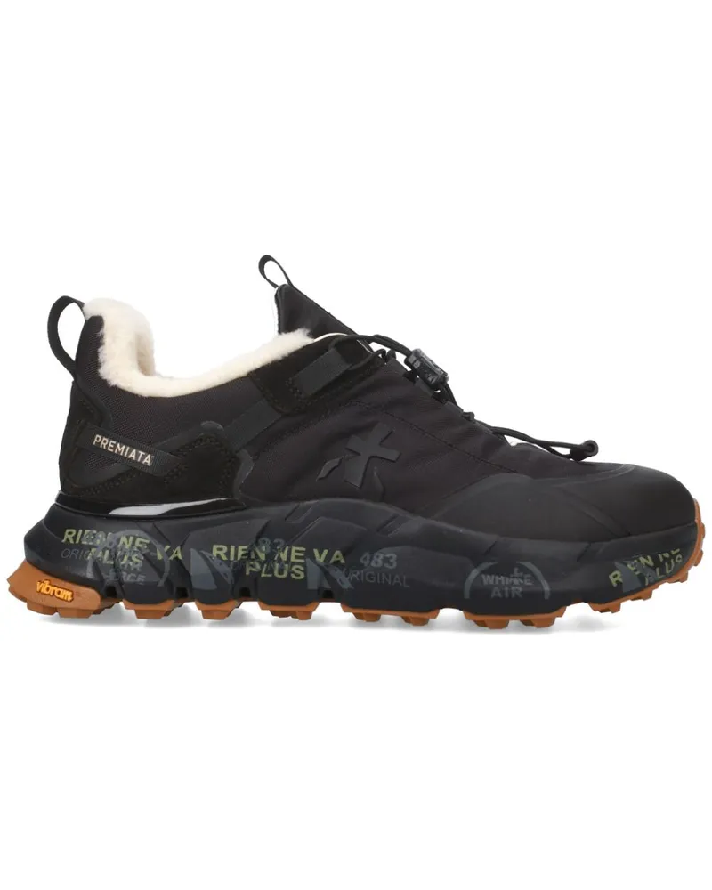 Premiata Cross D Sneakers - Schwarz Schwarz
