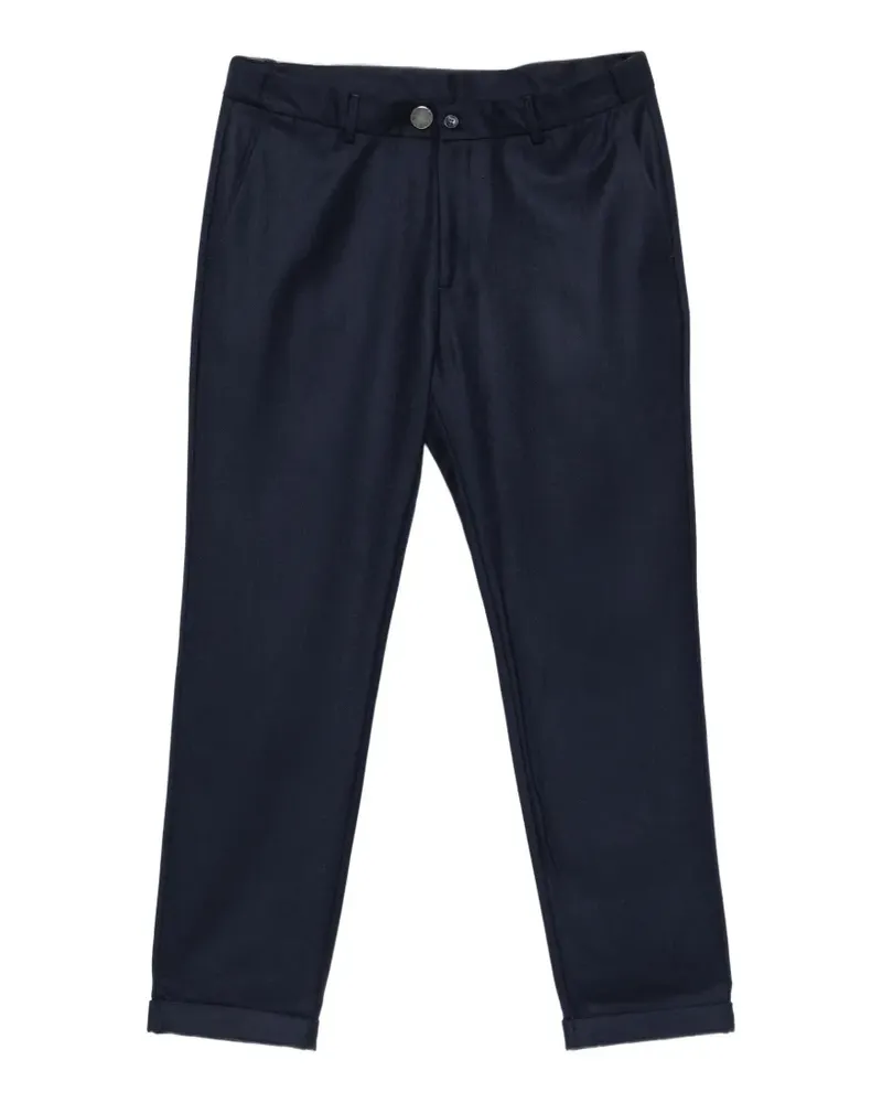 Alberto Gozzi turn-up cuff trousers - Blau Blau