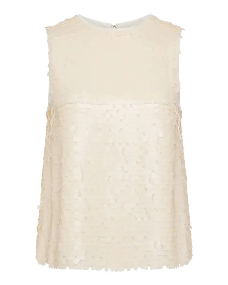 Simon Miller Shirley sequin-embellished top - Nude Nude