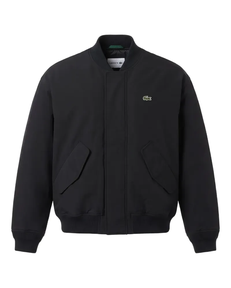 Lacoste Wasserabweisender Bomberjacke aus Taft - Schwarz Schwarz
