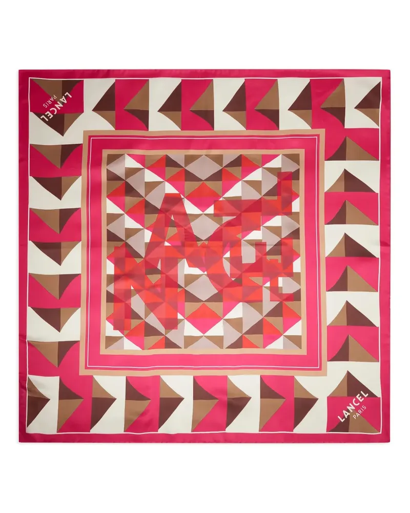 Lancel Labyrinth Seidenschal - Rosa Rosa