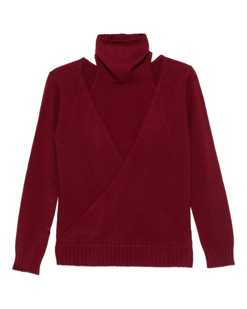 GIMAGUAS Rollkragenpullover im Layering-Look - Rot Rot