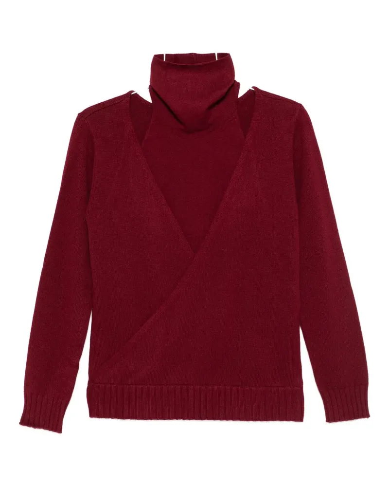 GIMAGUAS layered turtleneck sweater - Rot Rot